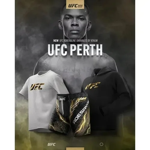 Imagen 2 del producto UFC Ilia Topuria boxeo lucha entrenamiento camiseta pantalones cortos hombres transpirable secado rápido jersey lucha correr conjunto absorbente de sudor