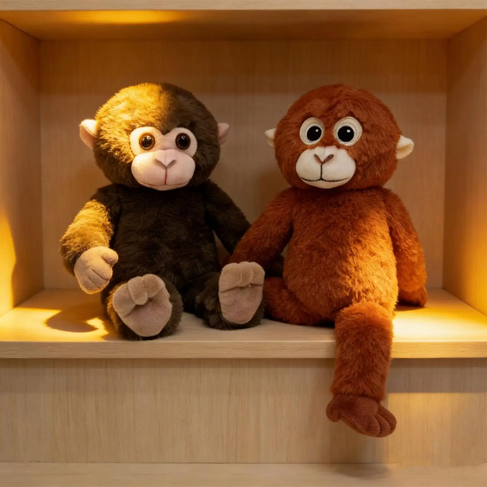 Stuffed Monkey With Long Hands Monkey Home Decor Small Animals Stuffed Toys Dolls For Kids Girls Boys Fans Adults Office Bedroom