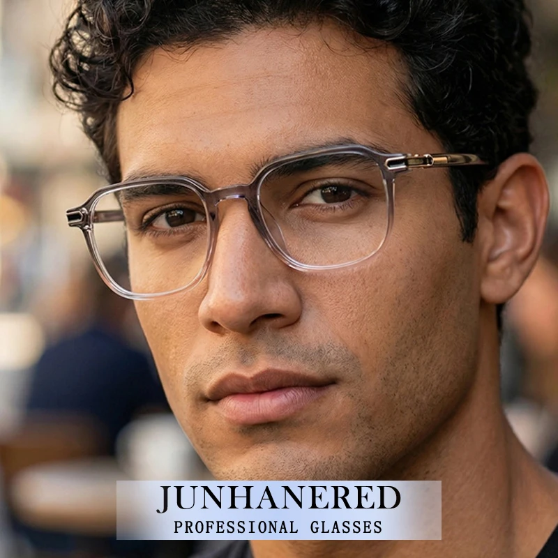 

Модные мужские очки с индивидуальной оптической оправой большого размера, фотохромные, с защитой от синего света, для коррекции дальнозоркости и близорукости