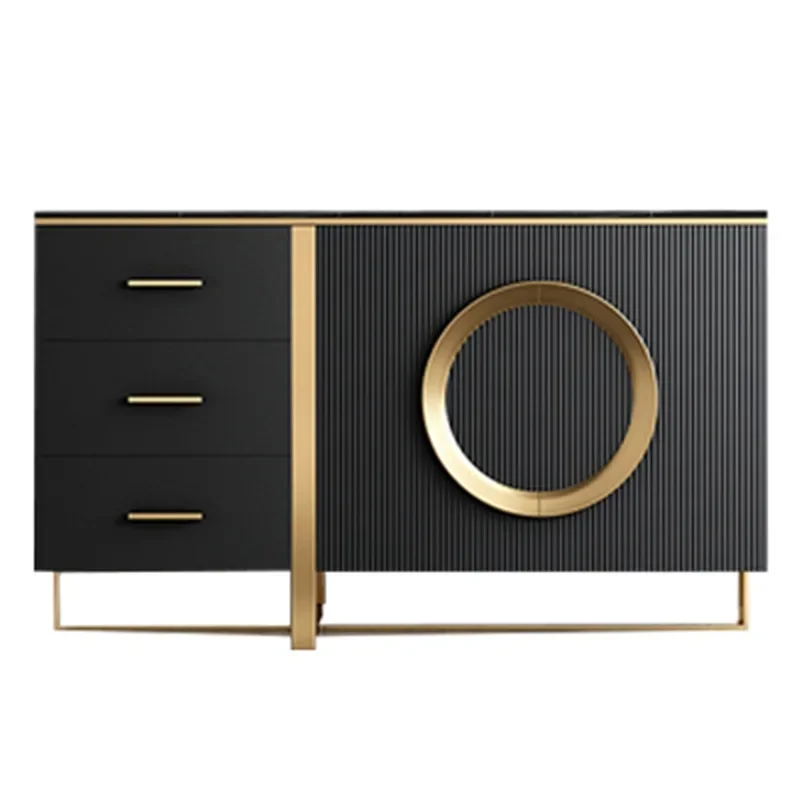 

Italian rock slab dining side cabinet modern simple wind bucket cabinet living room door against the wall shoe cabinet