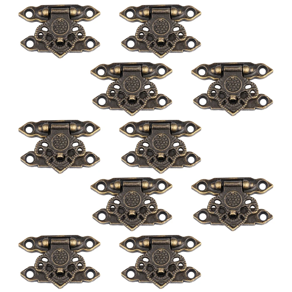 

10Sets Jewelry Box Locks Zinc Alloy Material Durable Long Time Wear Resistant Hardness Easy Installation Disassembly