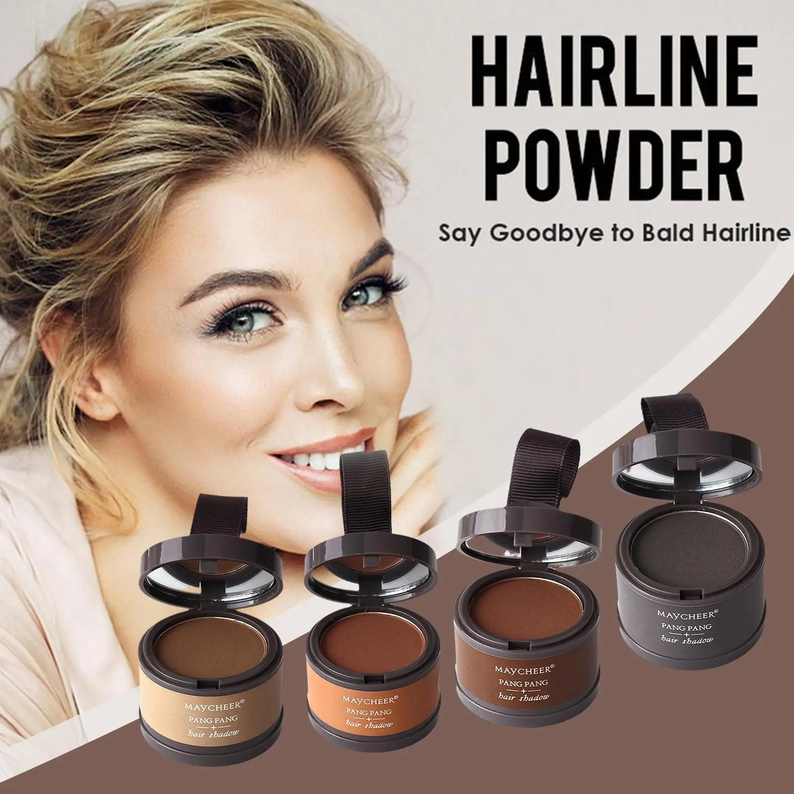 4 Color Hairline Filling Powder Waterproof Long Lasting Shade Concealer Modified Contouring Line Up Styling Make Hair Hair W8F4