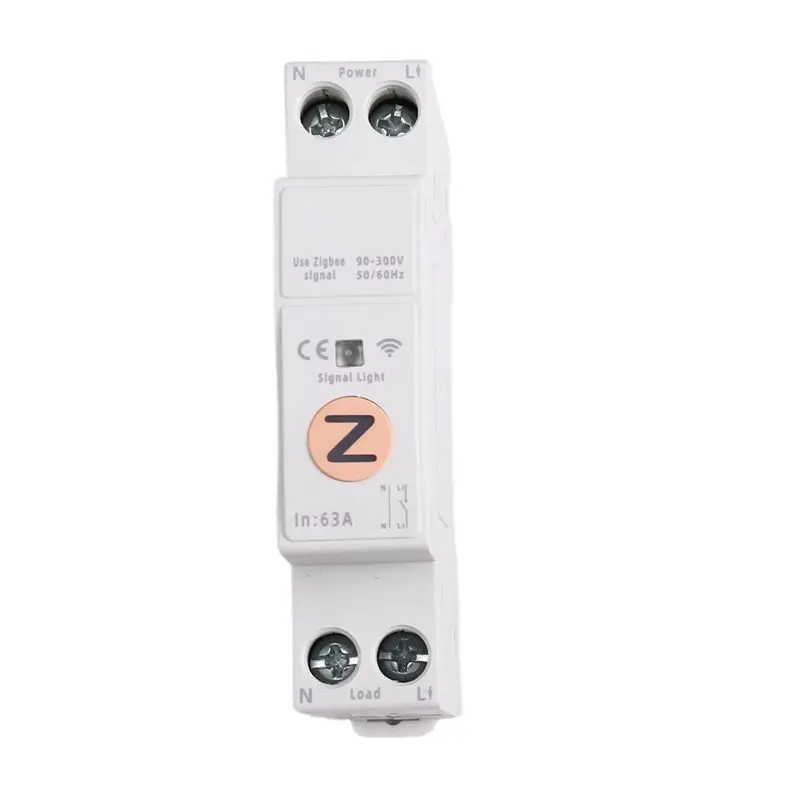 

B04C-TUYA Zigbee Smart Switch Energy Meter 63A 1P+ N MCB Circuit Breaker Timer Functionality Relay
