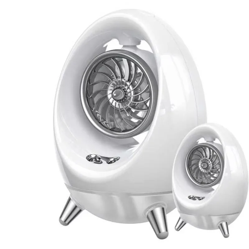 Mini Water-cooled Air Conditioner Fan Home Outdoor Portable Small Chiller Usb Charging Double Spray Fan
