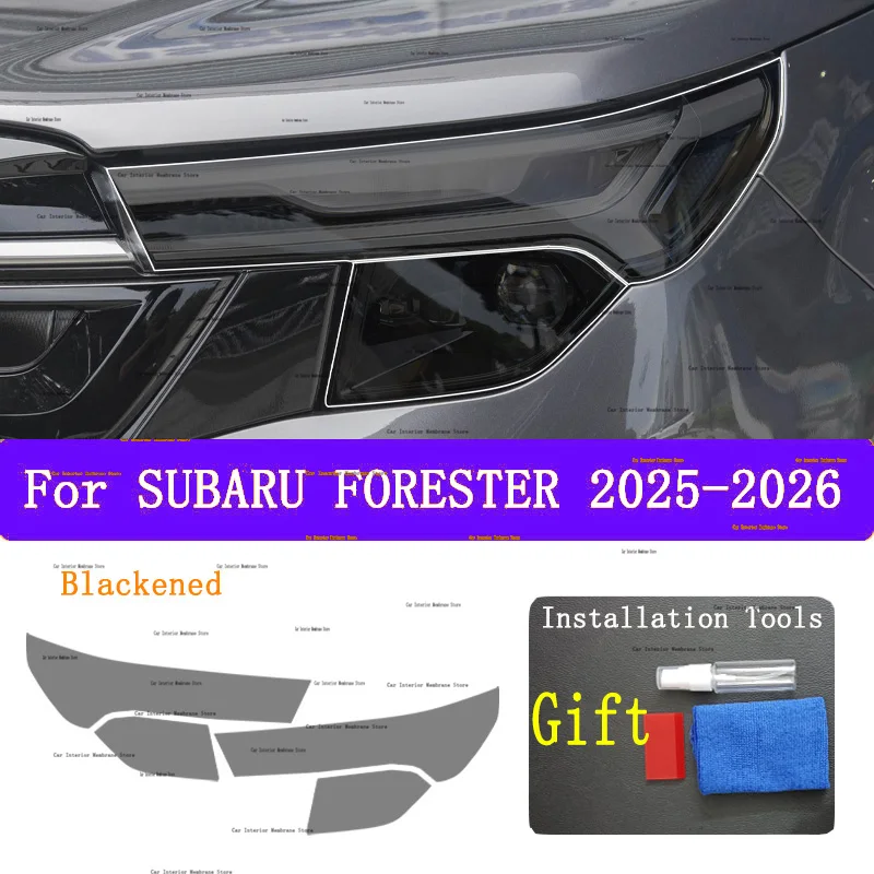 

For SUBARU FORESTER 2025-2026 Car Exterior Headlight Anti-scratch Front Lamp Transparent TPU Protective Film Accessories Sticker