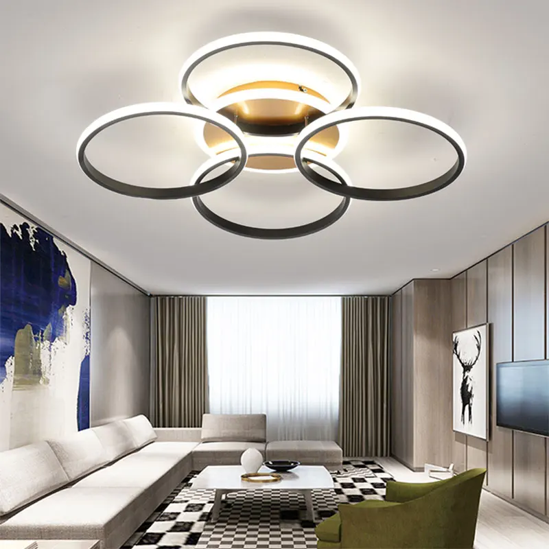 

Circle Chandeliers Led Modern Lighting For Living room Bedroom Dining room Kitchen Ceiling Chandelier Home Decor Aisle Corridor