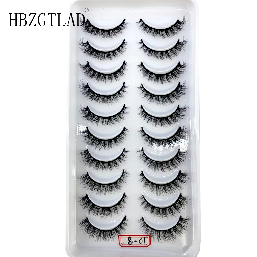 Multiple styles 10pairs natural 3D mink false eyelashes fake lashes makeup kit Mink Lashes extension eye lashes short eyelashes