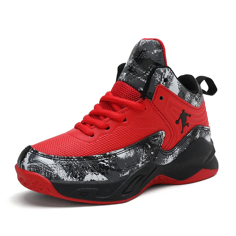 

Teenagers Basketball Shoes Shock-Absorbant Boys Sports Shoes Non Slip Girls Training Sneakers Comfortyable Basketball Boots