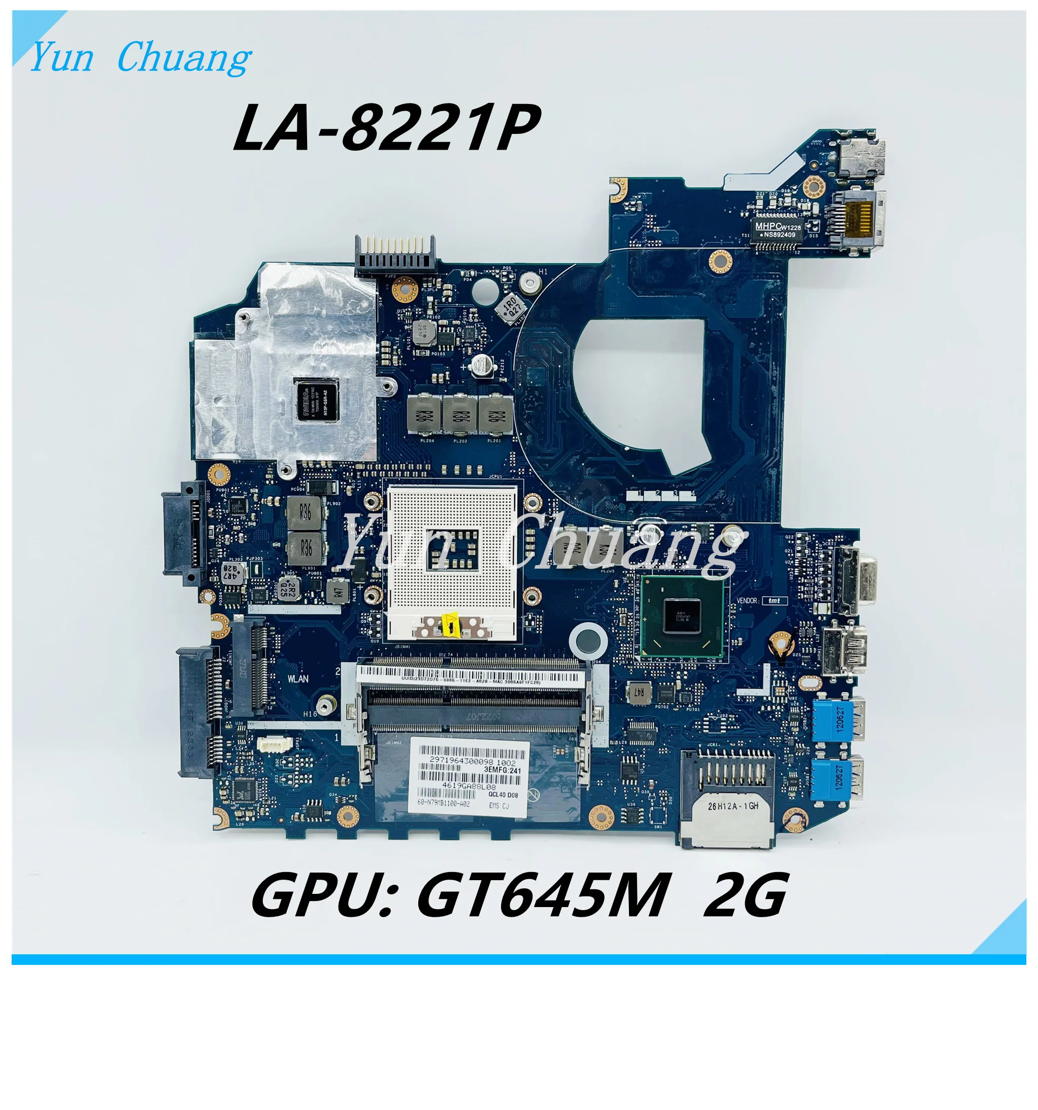 QCL40 LA-8221P Motherboard For ASUS K45VJ K45VD A45V A85V K45VS K45VM Laptop Motherboard GT645M 2G GPU DDR3 Test ok