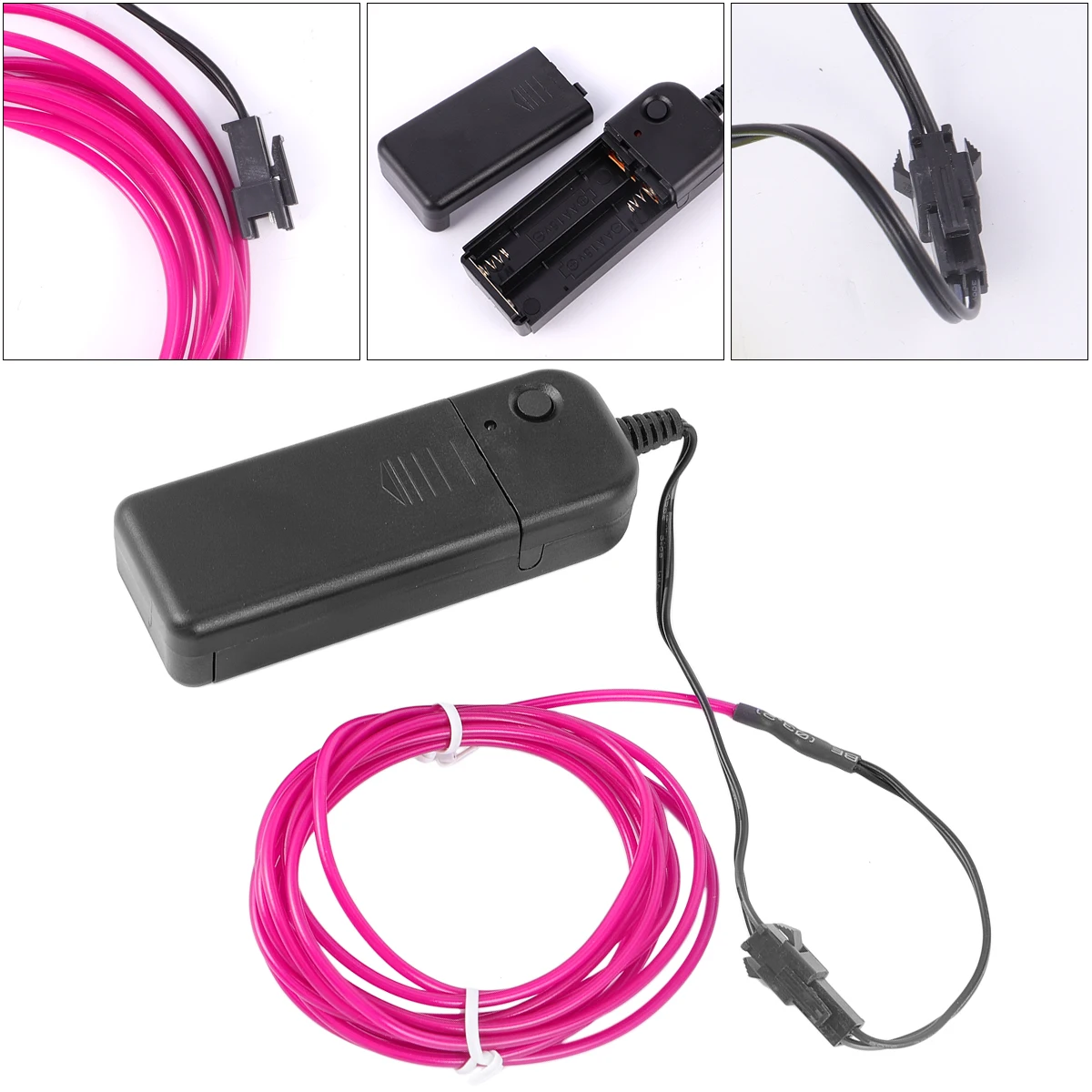 

2M Glowing Light Cable El Wire Decorative Flexible Cuttable Strobing Halloween Christmas Cosplay Party Car Bike