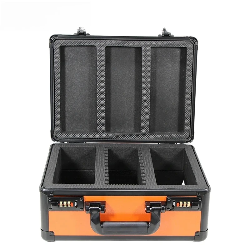 Aluminum Alloy Graded Card Storage Box, Double Layer 3 Slot PSA BGS Trading Card Case, Secure Lockable Carrying Case image 4