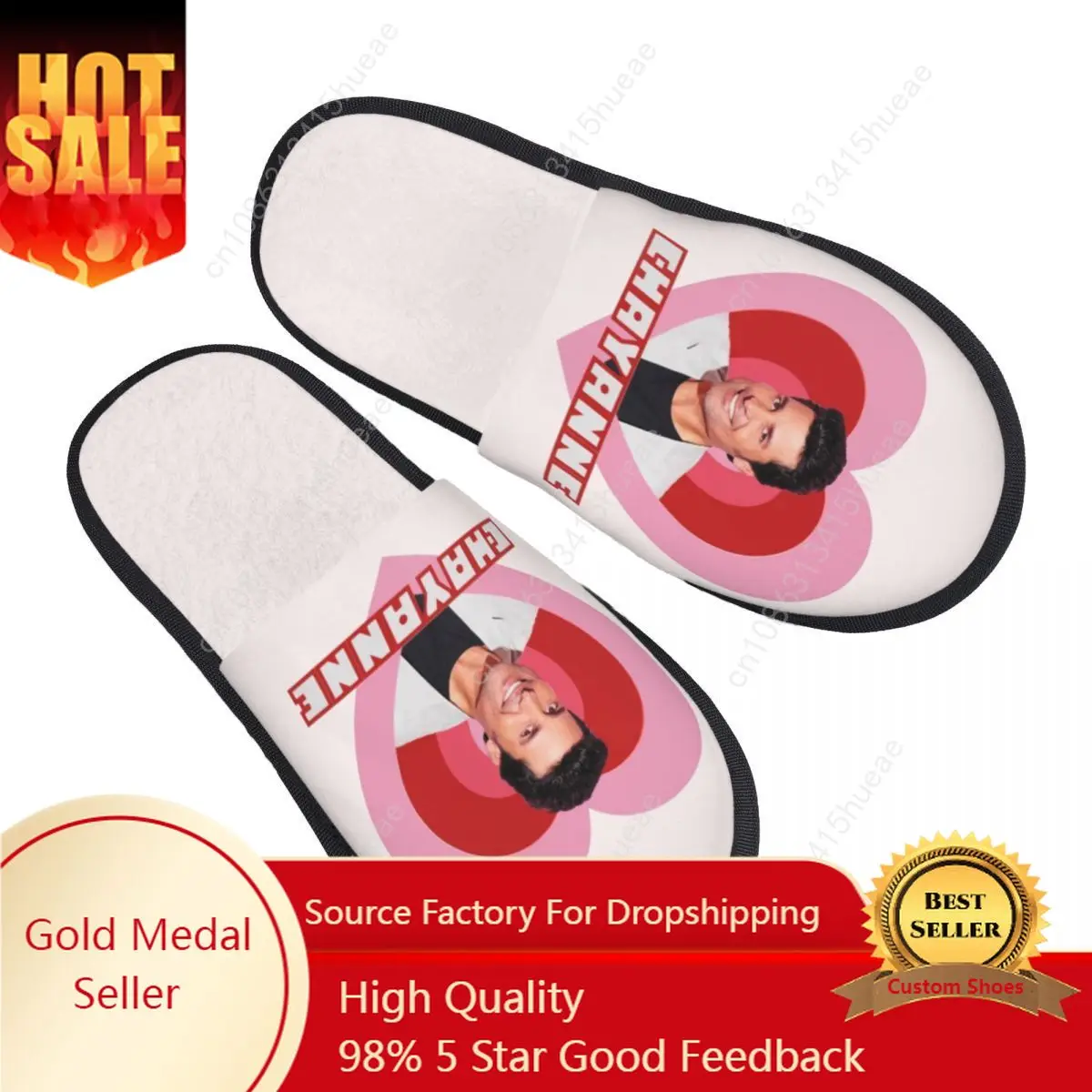 

Chayanne Latin Pop Singer House Slippers Women Cozy Memory Foam Dance With Me Actor Slip On Hotel Slipper Shoes