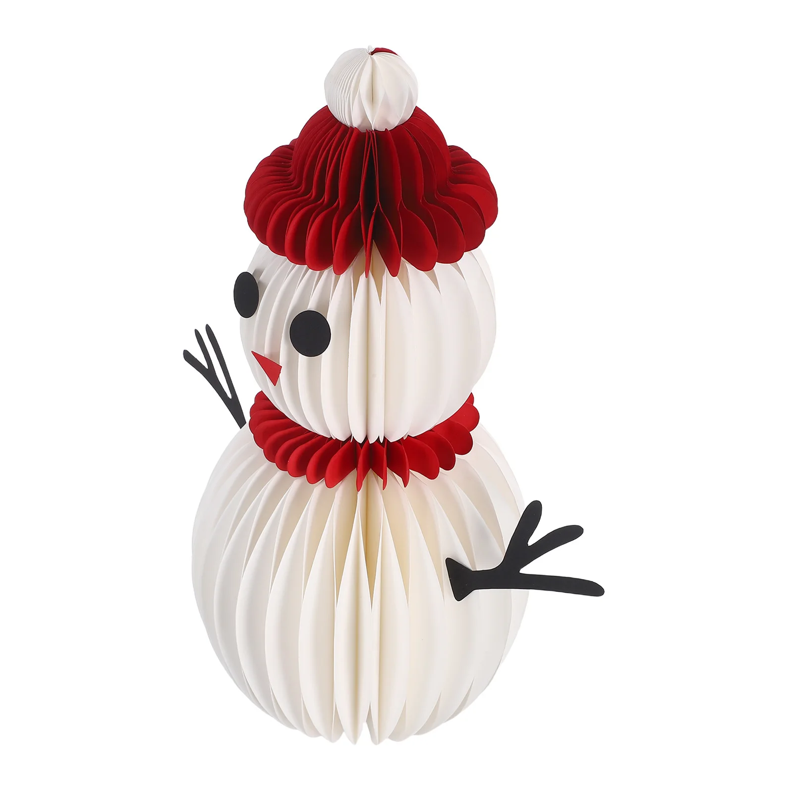 

Christmas Snowman Honeycomb Centerpiece Festive Indoor Table Decor Dining Table Christmas Decorations Holiday Party Supplies