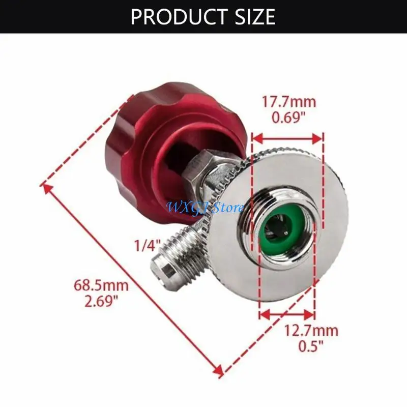 grifo lata 37JE, adaptador SAE 1/4 abridor botellas, grifo lata autosellante automotriz para R134A