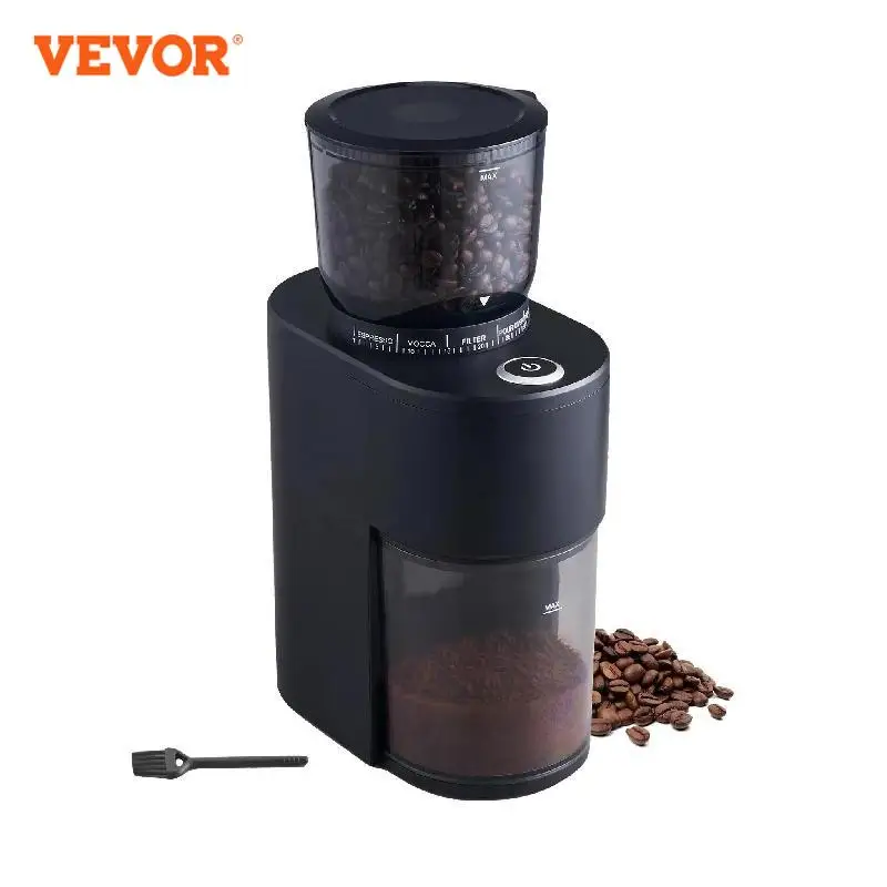 

VEVOR Conical Burr Grinder Electric Adjustable Burr Mill with 38 Precise Grind Setting 5.3-Ounce 20 Cups Coffee Bean Grinder