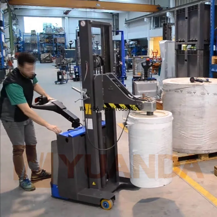 250kg 300kg 500kg Full Semi Automatic Electric Paper Roll Reel Turner Forklift