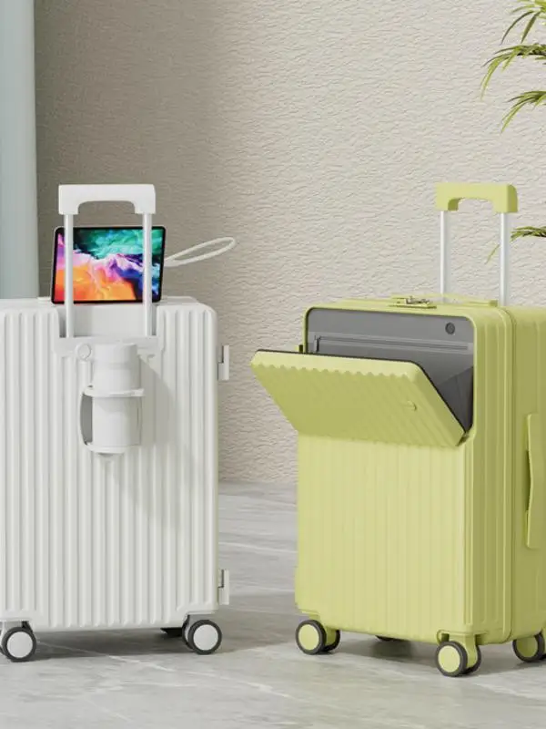 new-2026-large-capacity-check-in-suitcase-front-opening-travel-carry-on-bag-male-password-lock-universal-wheel-suitcase