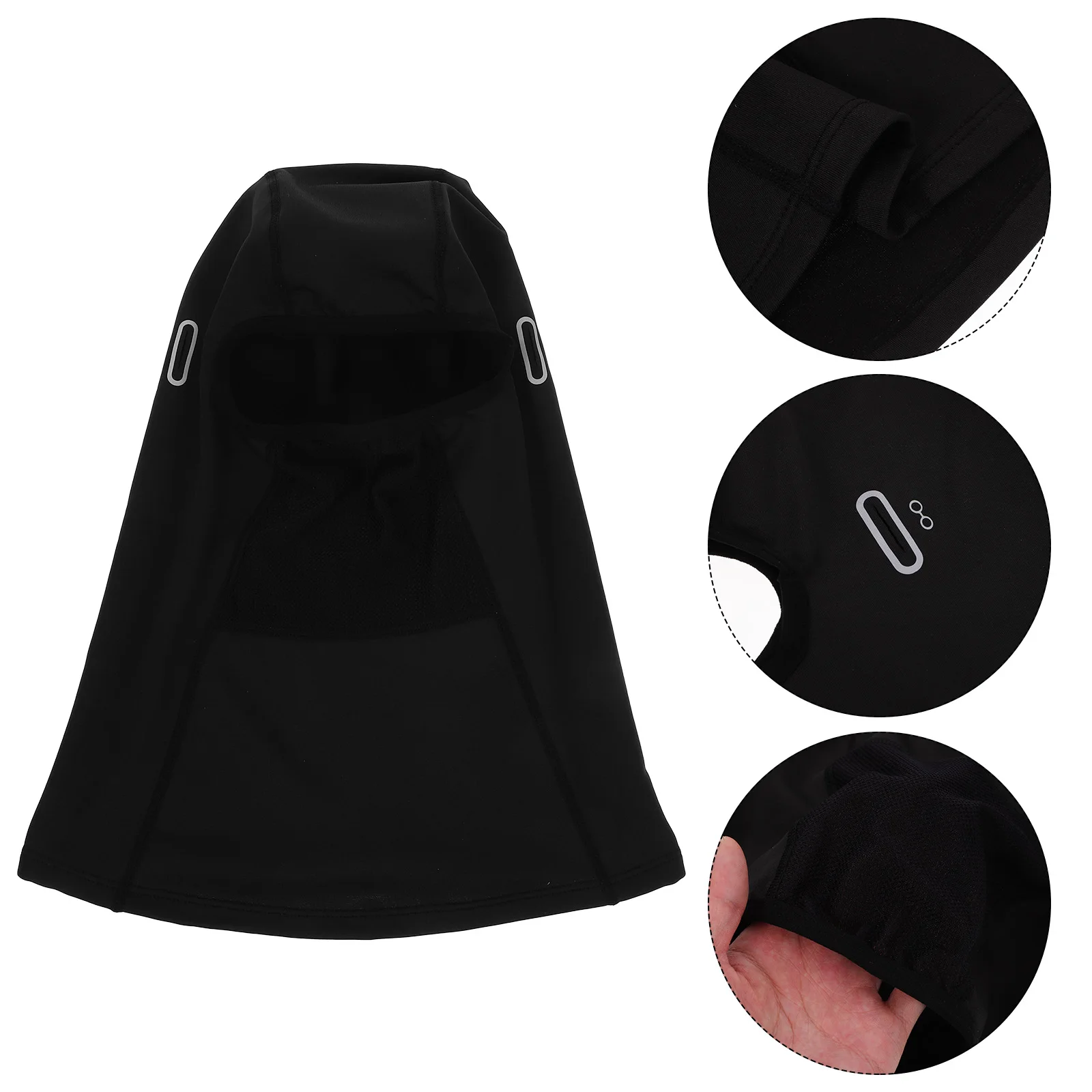 

Durable Face Protector Cover Warm and Cold-proof Hat Breathable Black Windproof Child