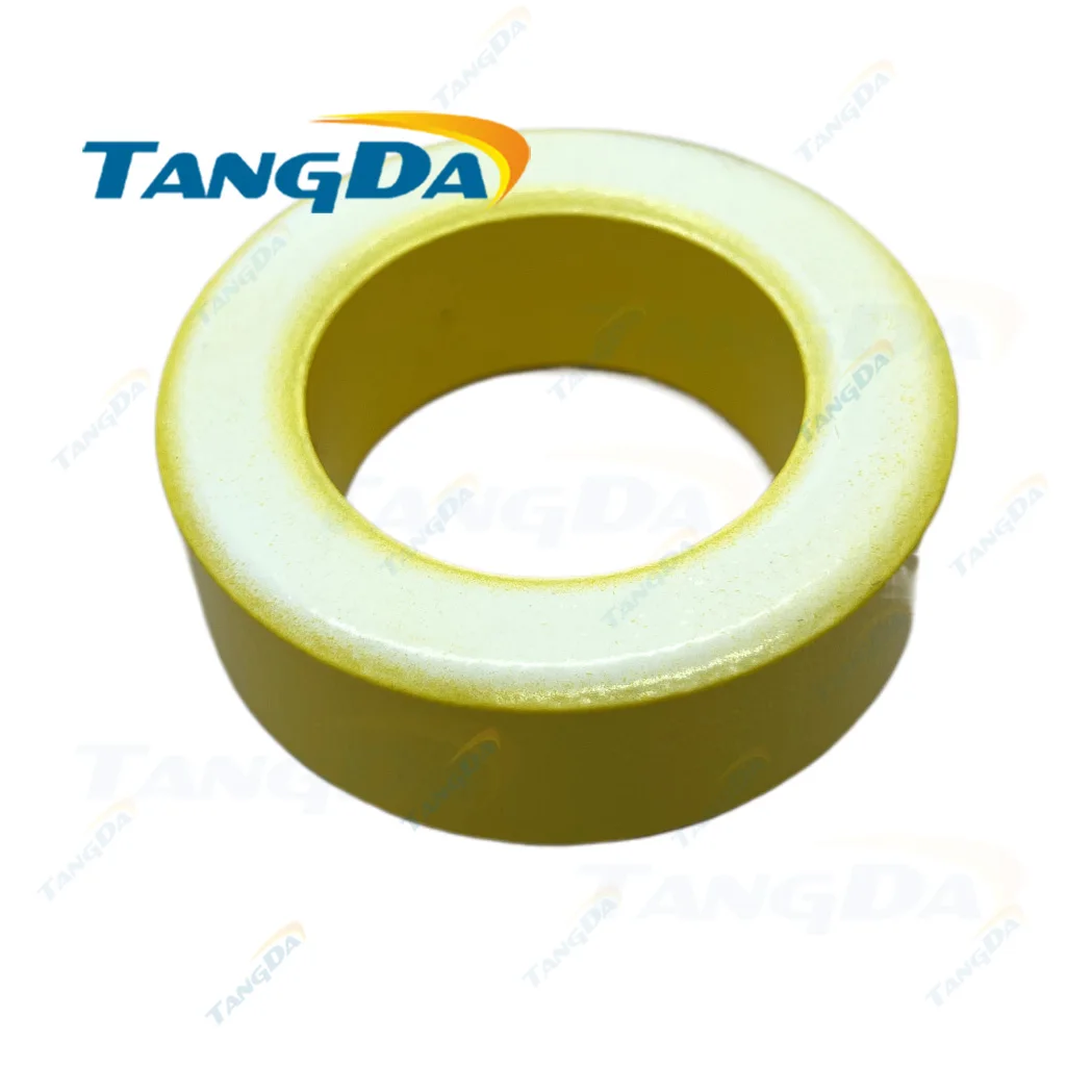 Tangda Iron powder cores T300-26D OD*ID*HT 78*49*26 mm 160nH/N2 75ue Iron dust core Ferrite Toroid Core toroidal yellow white