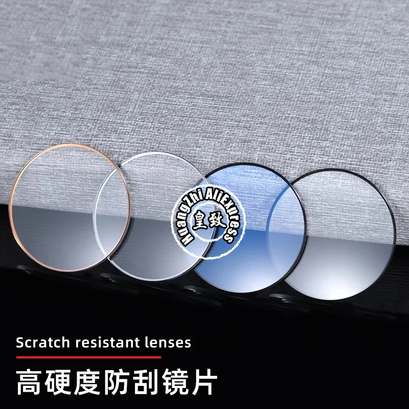 لساعة أرماني الزجاج المعدني AR-6008 AR-60007 AR60009 AR-1981 1980 AR-1946 1947 الضوء الأزرق الأسود الحدود ساعة زجاجية قناع عدسة