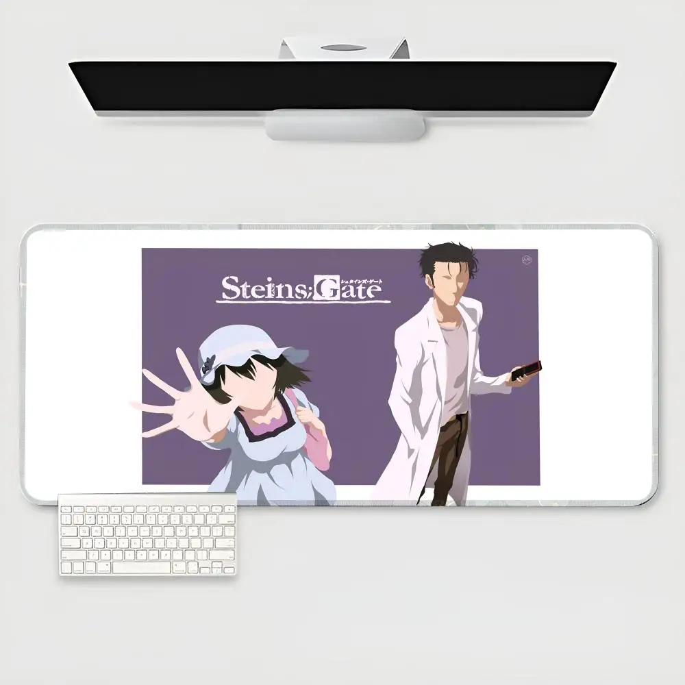 Anime Steins Gate   Mouse Pad Waterproof Mat Natural Rubber Desk Rug PC Desk Mats Design