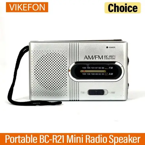 BC-R21/961/962 Mini Radio AM FM Radio Portable à piles meilleure réception la plus longue durée pour la course à pied boîte à son à la maison