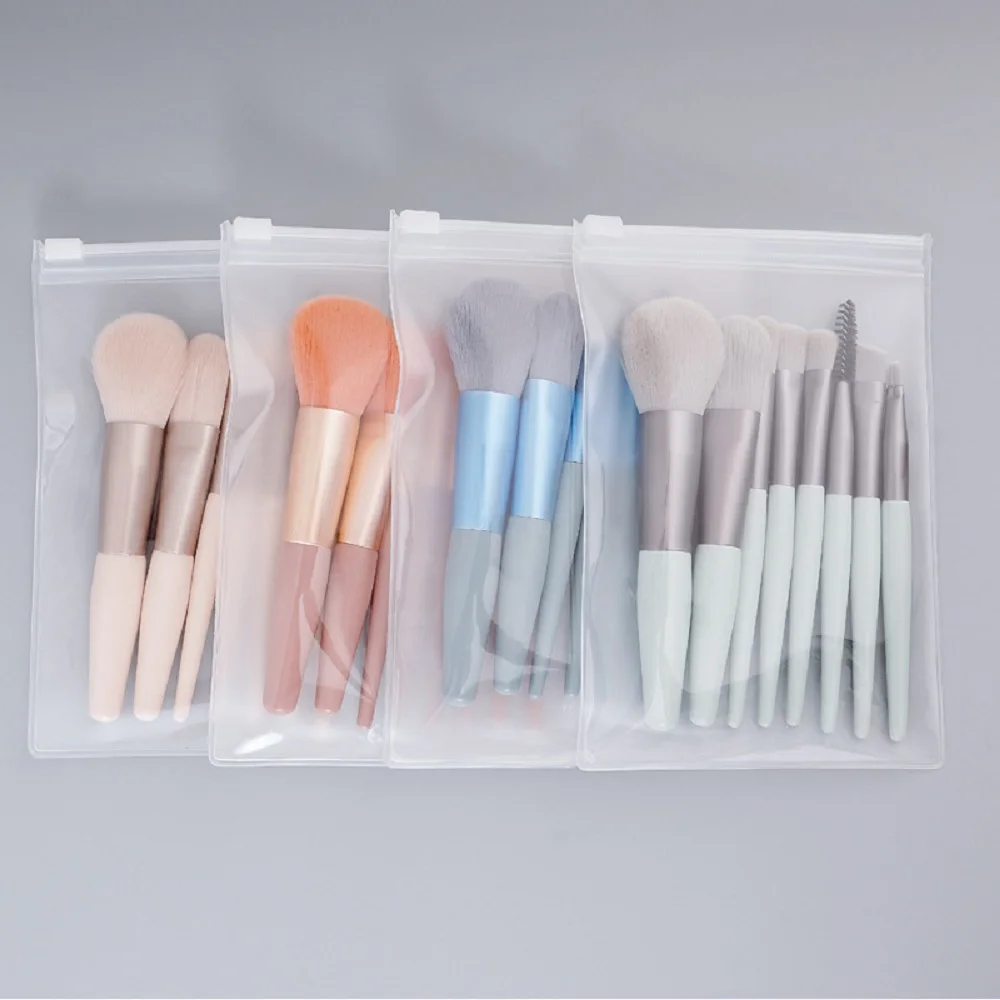 Juego de brochas de maquillaje, 8 piezas, corrector, colorete, polvo suelto, sombra de ojos, resaltador, base, herramientas de belleza