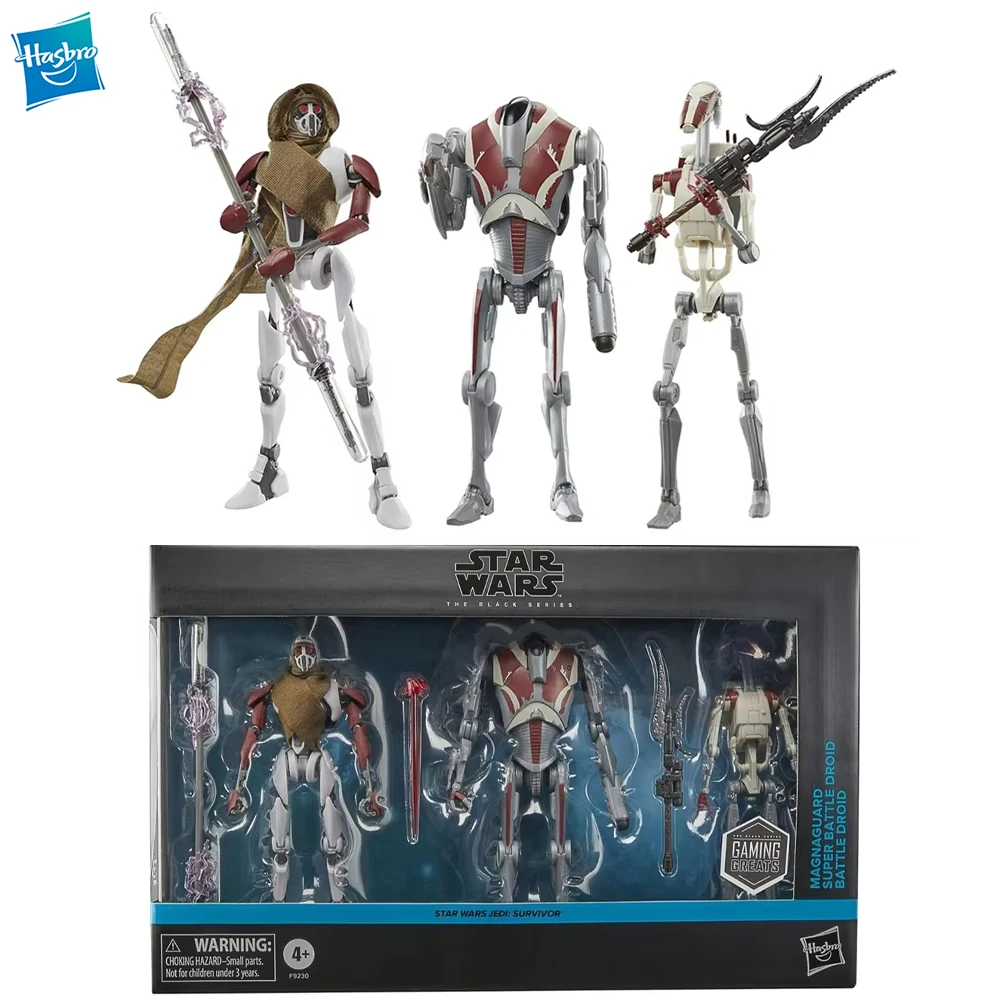 

[In-Stock] Hasbro Star Wars The Black Series MagnaGuard, Super Battle Droid, Battle Droid (Jedi: Survivor) 3-Pack Figure Toys