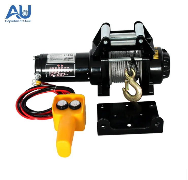 Vehicle Self-rescue Off-road Winch 3000lbs 12V 24V Off-road Vehicle Winch Electric Winch Traction for Vehicle Crane