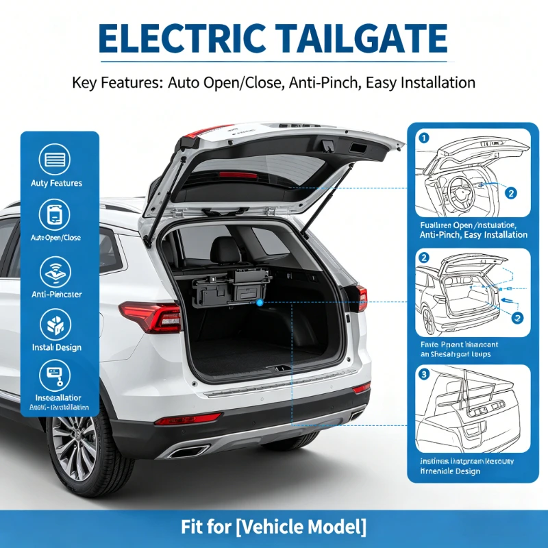 

For BYD Very 2024-2025 Automatic Electric Power Liftgate Powered Tailgate Strut Tail Gate