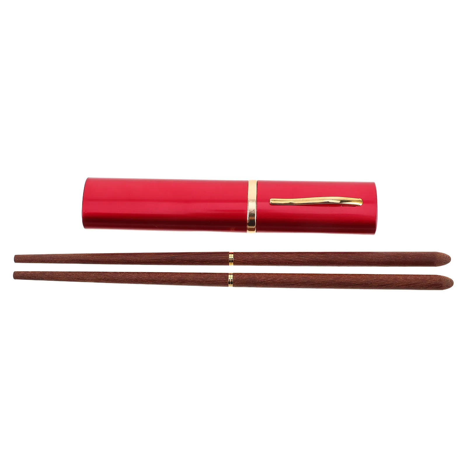 Lightweight Foldable Chopsticks Aluminum Wood Design with Protective Travel Box Space Saving Compact Outdoor Camping Picnic view 5