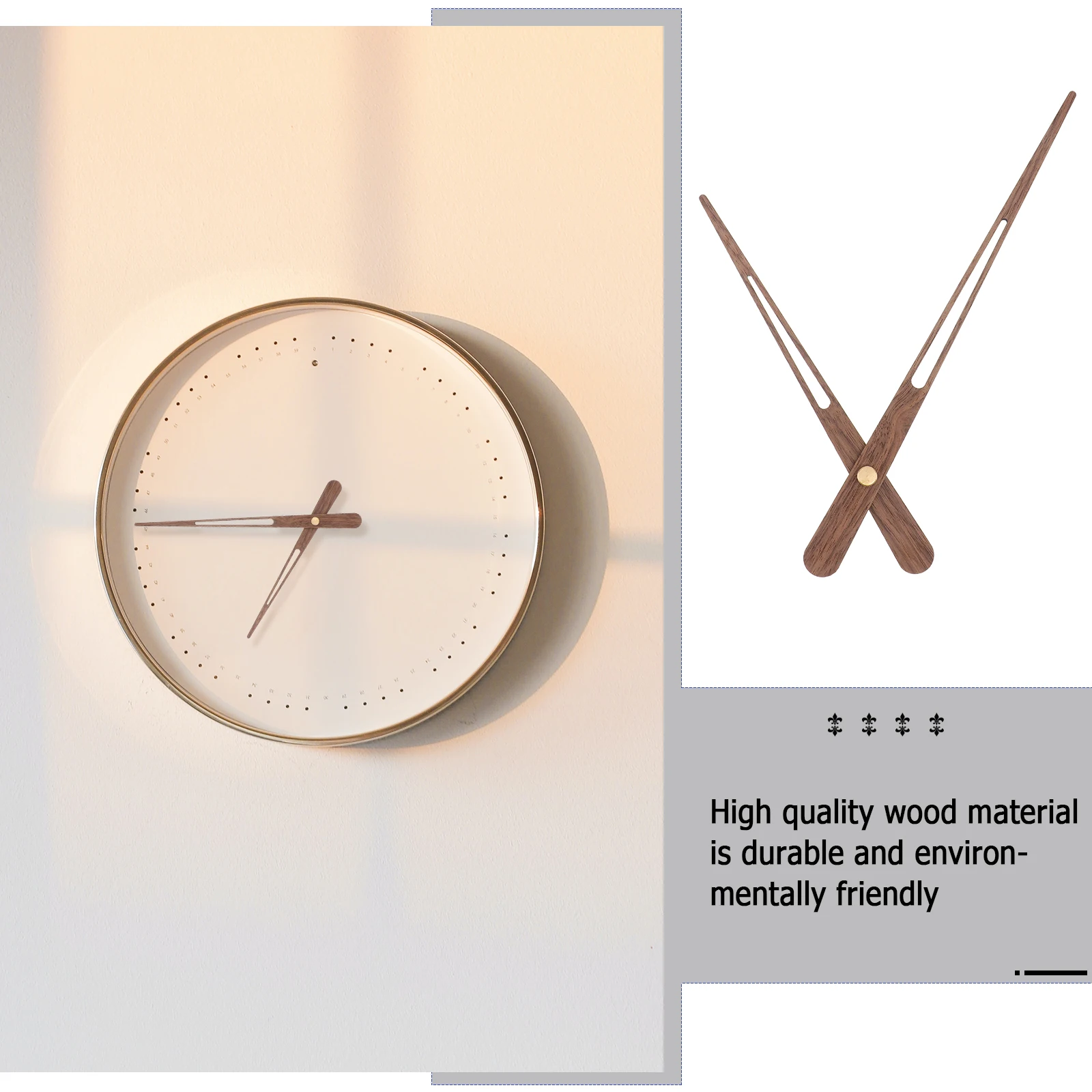 

5Pcs Wooden Clock Hands for Home Decor DIY Accessories Easy to Install Durable and Fade Resistant High Quality