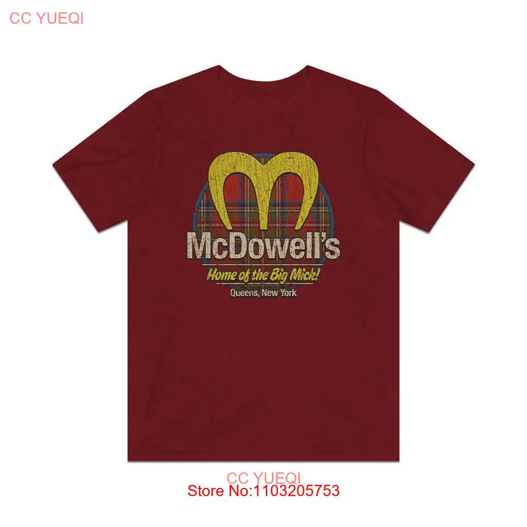 McDowell’s Big Mick Plaid 1988 Vintage Men's T-Shirt