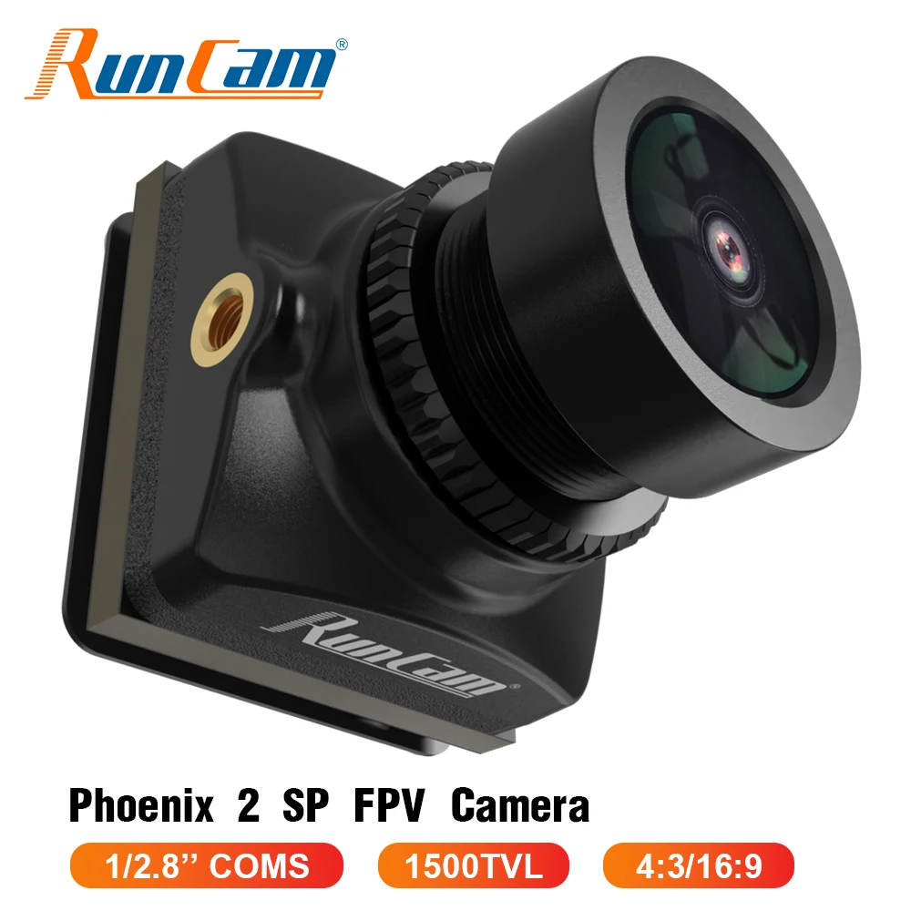 

RunCam Phoenix 2 SP FPV камера 1/2.8 COMS 1500TVL Global WDR 4:3/16:9 NTSC/PAL переключаемый DC 5-36V FOV155 ° RC FPV гоночный Дрон