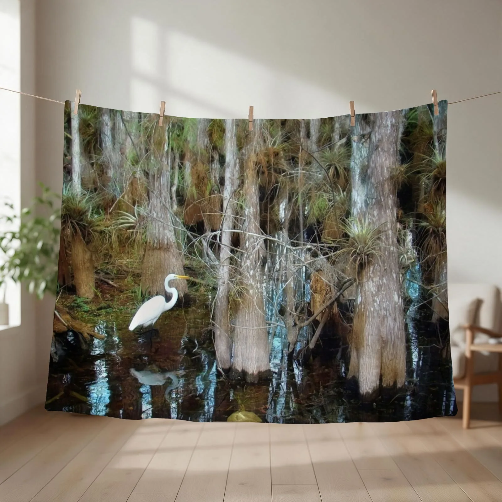 New A Big Day at Big Cypress National Preserve, Florida Throw Blanket couch cozy soft plush fuzzy picnic outdoor blanket
