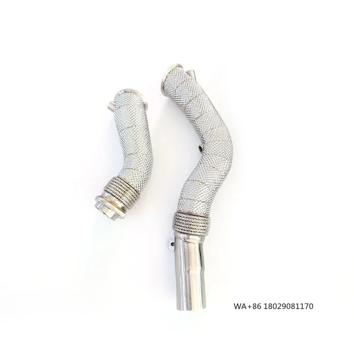 

OEM Downpipe for M3 M4 F80/F82 3.0T 2014-2019 Performance Stainless Steel Exhaust Heat Shield No Cat Downpipe Exhaust System