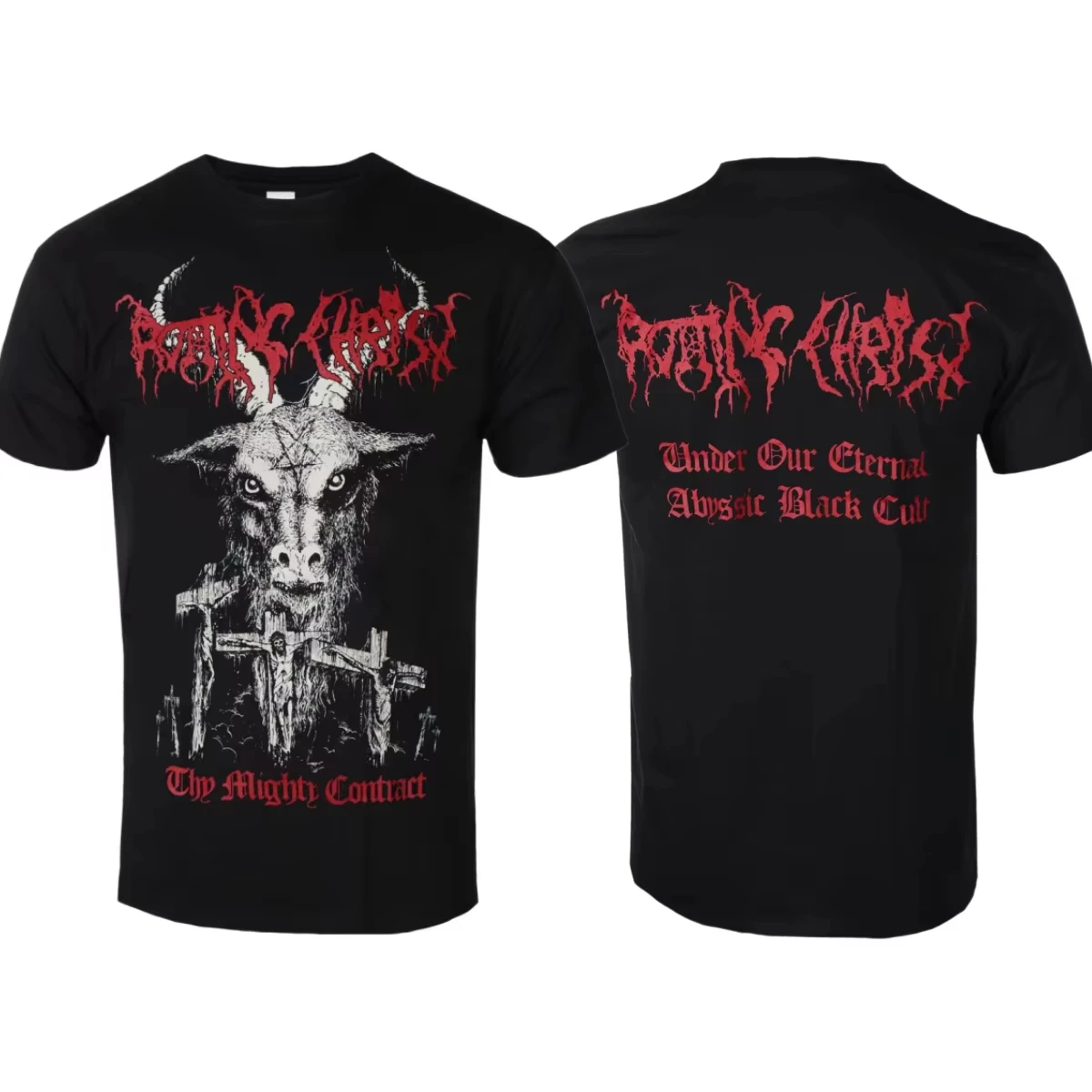ROTTING CHRIST THY MIGHTY CONTRACT pattern print 100%cotton Hot sale Unisex shirt 2026New Summer Fashion casual neck Men T-shirt