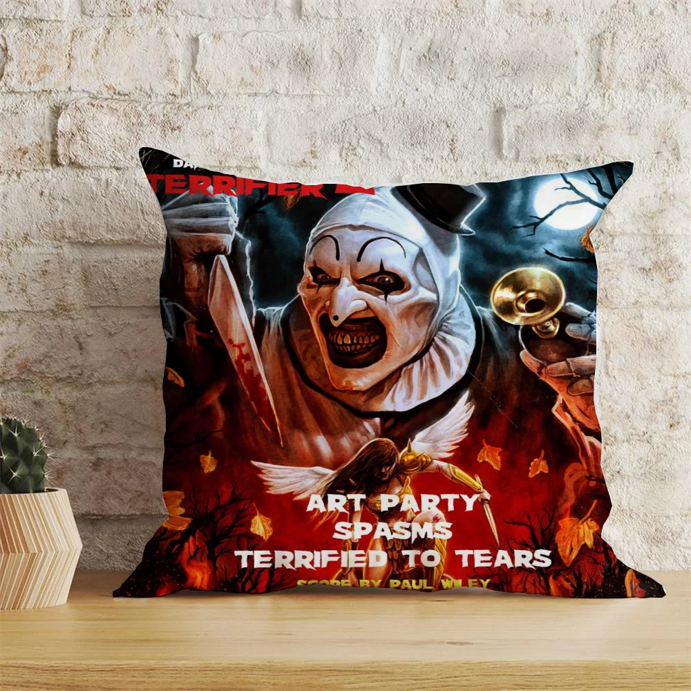 Terrifier Duplex Printing Pillow Covers Decorative Cushion Personalized Gifts Cushions for Decorative Sofa Room Decorating Items