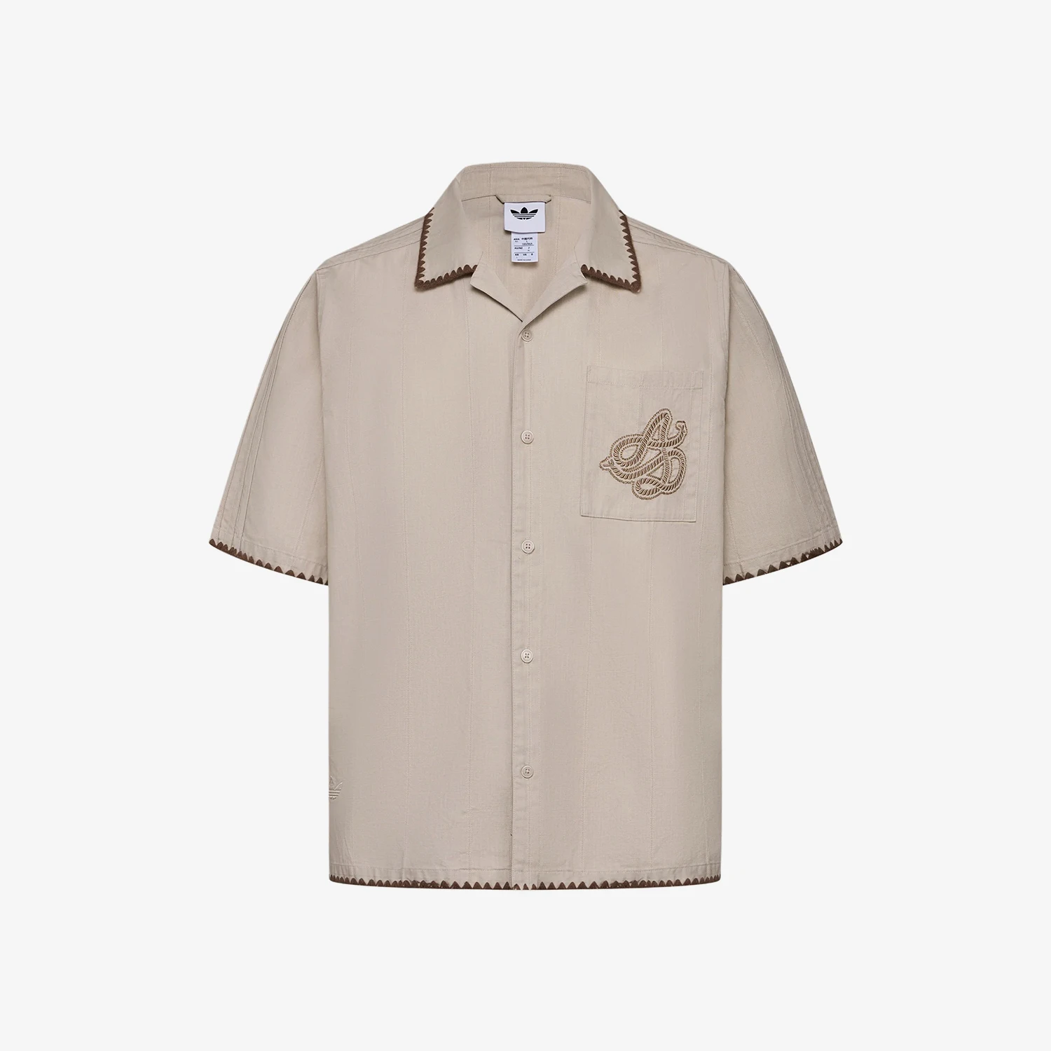 Adidas genuine clover men's vacation style sports short sleeved shirt KW8185