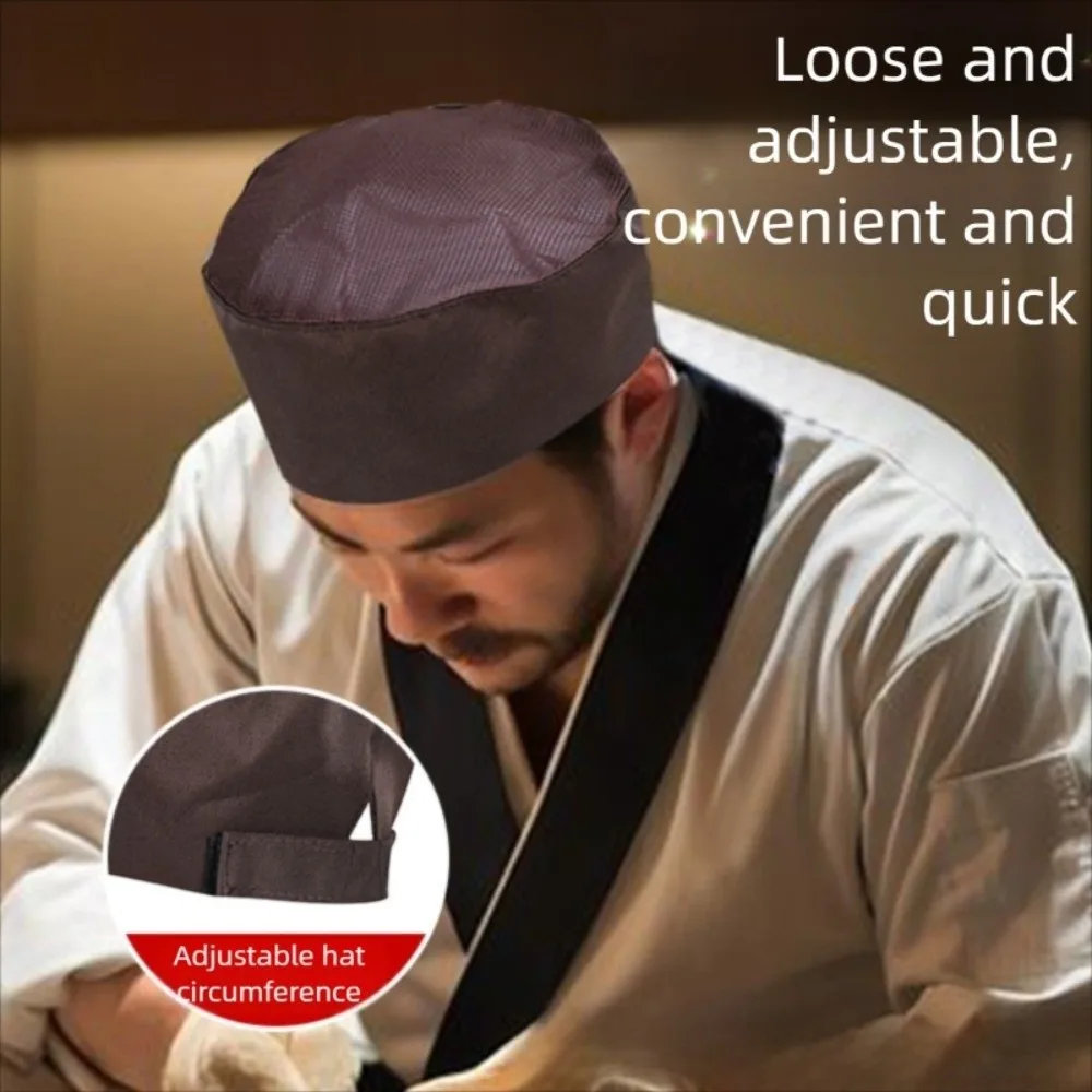 قبعة طباخ شبكية، قبعة الطاهي، نمط القراصنة، تصميم للجنسين، قبعة المطبخ، قبعة الخدمة، قبعة العمل، قبعة تقديم الطعام، خدمة الطعام #2