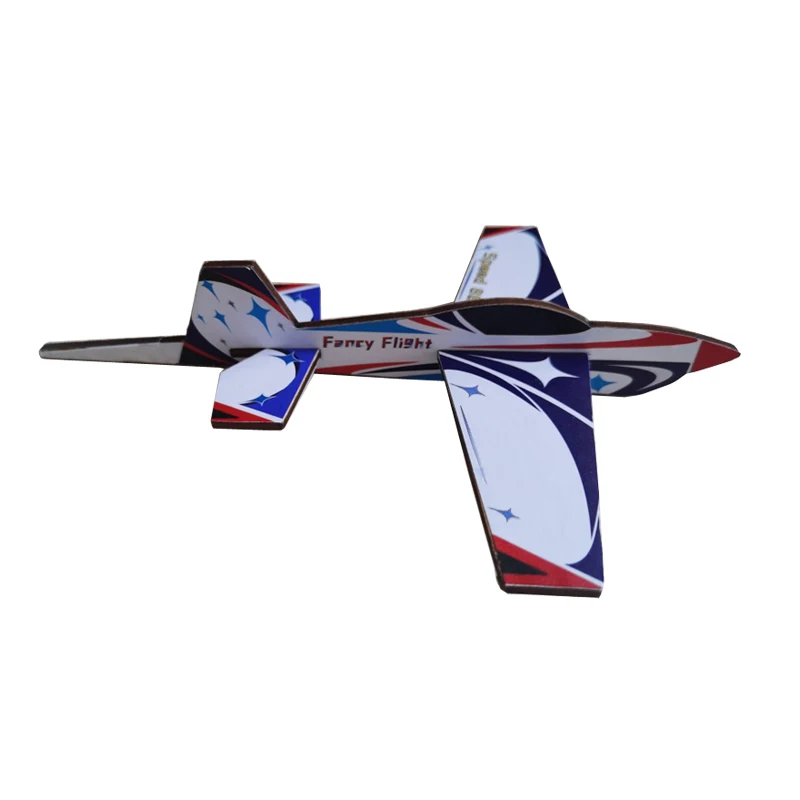 

1Set Mini Wooden Handheld Airplane Model Assembly DIY Parts Structure Display Outdoor Toy Hand Launch Plane Throwing Glider