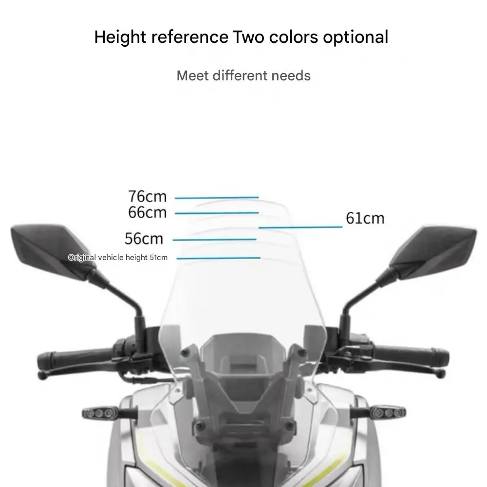 【Good quality】Suitable for QJMOTOR ATR 250 modified windshield heightened front shield ATR 250 front windshield accessories