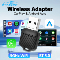 Wireless CarPlay Adapter Android Auto Dongle for Mazda Jeep Ford BMW OEM Wired CarPlay Vehicles Radio Plug & Play Bluetooth Link