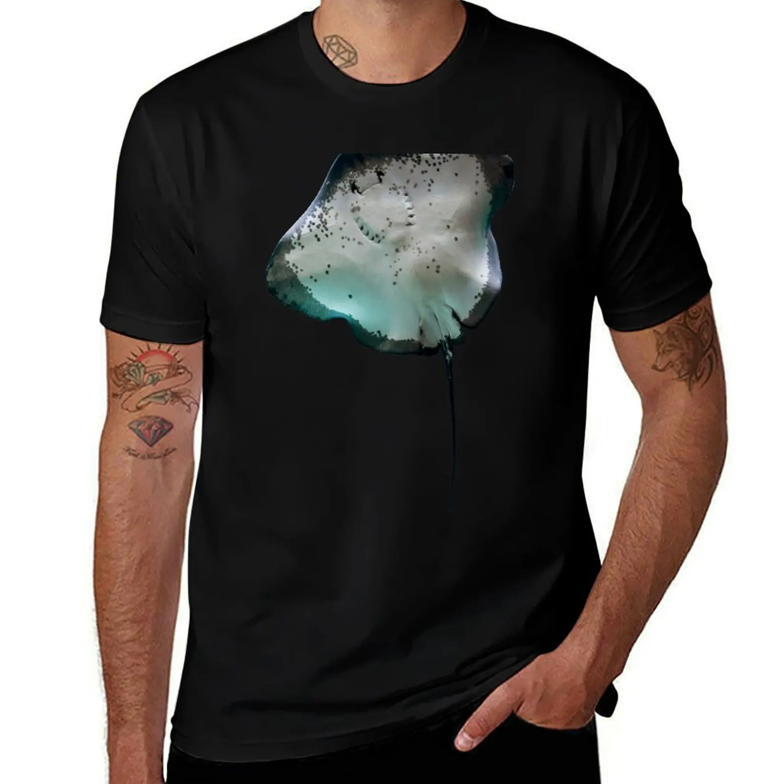 Manta Ray T-Shirt Stylish Graphic Short Sleeve Top T-Shirt