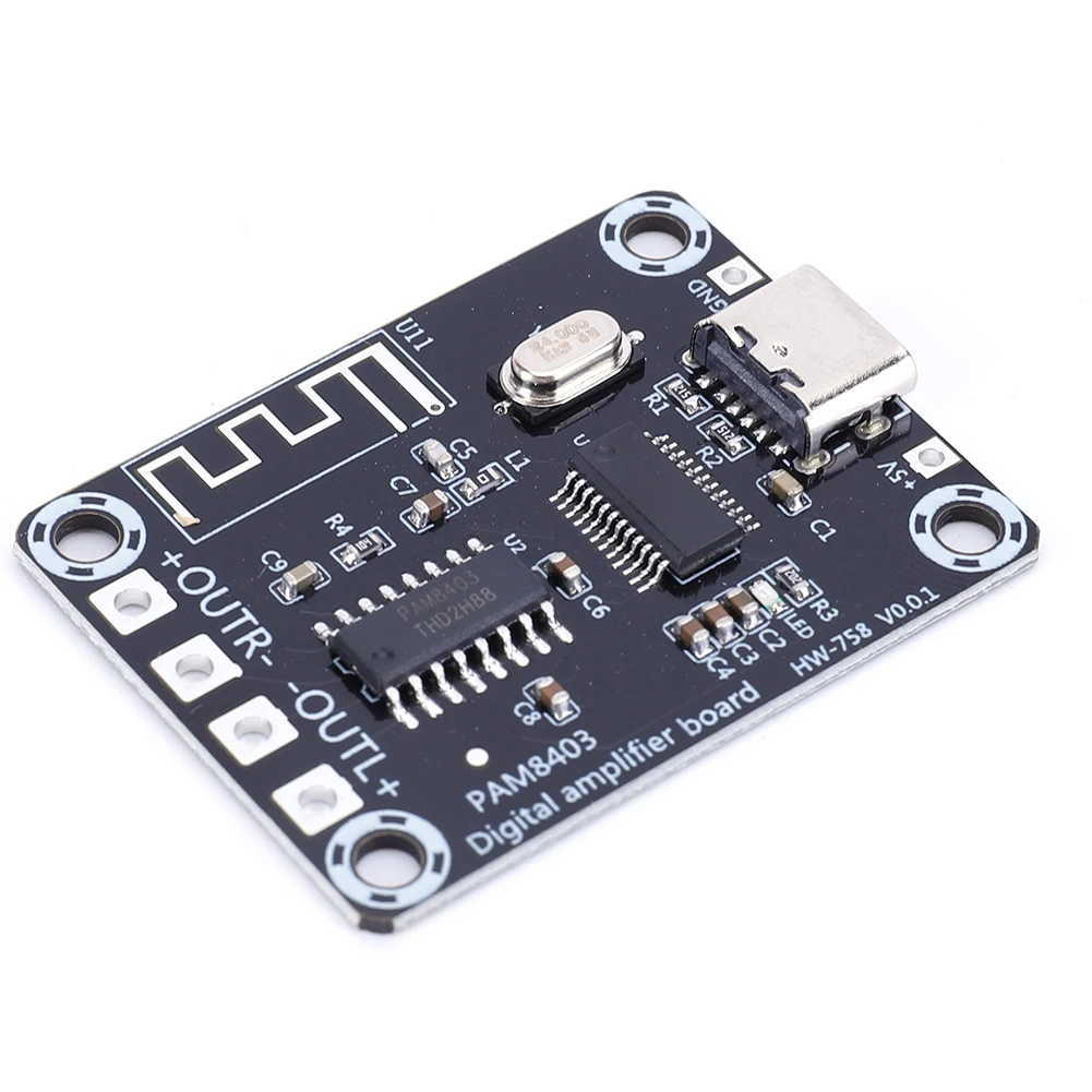XH-A155 2 Channel Power Amplifier Board Module DC5V Dual-Channel High Power Amplifier Board 2 Way Audio Power Amplifier Board