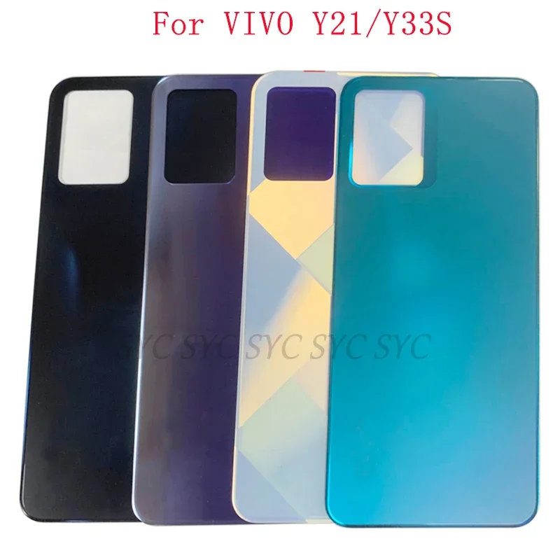 

Задняя крышка батарейного отсека для VIVO Y21 Y33S, задняя крышка с наклейкой, запасные части