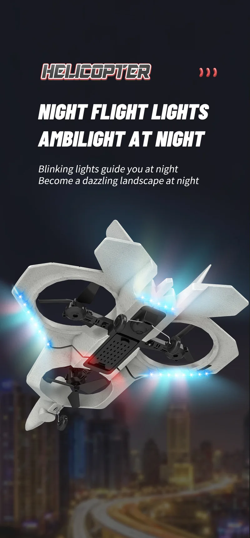 Rc zangão espuma rc avião de controle remoto 2.4g controle remoto lutador hobby avião planador epp espuma brinquedos com luz