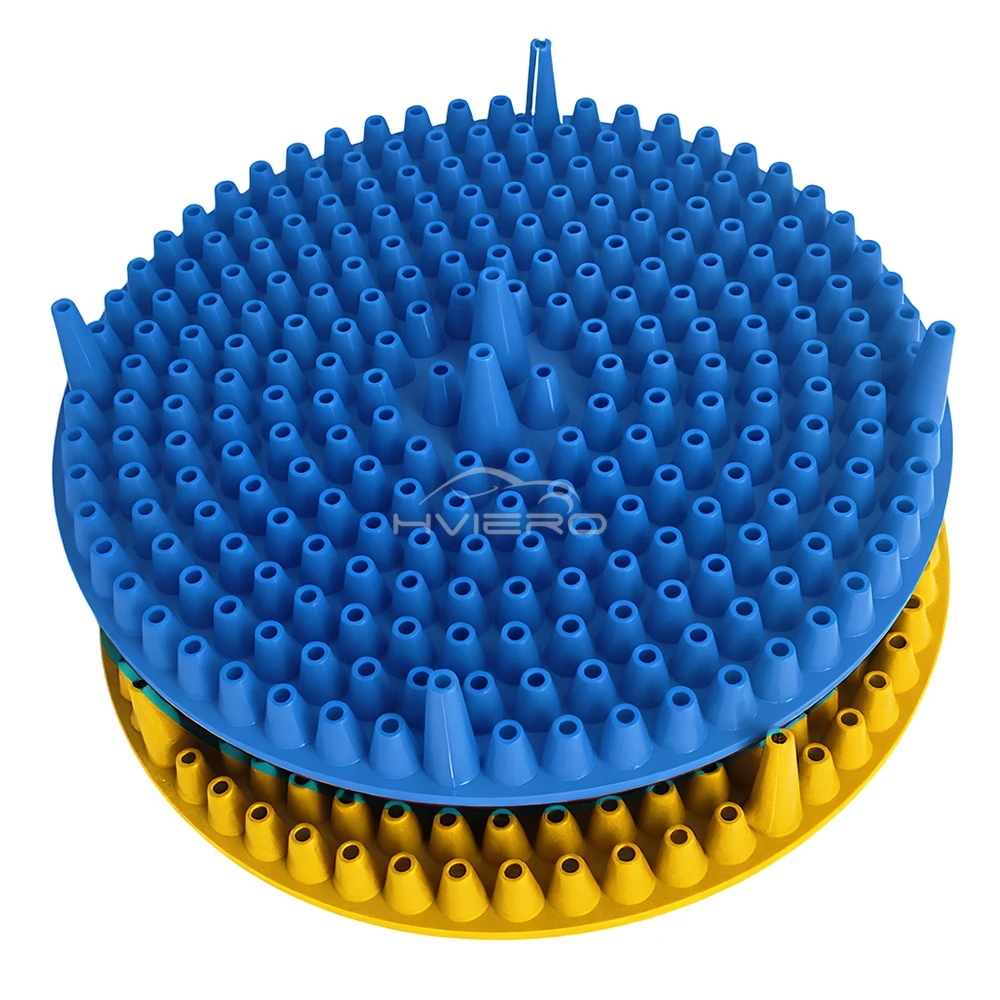 1X Car Wash S Stone Guard Isolation Net Funnel Bucket Filter Supplies Shop Tools Bullet Head Screen Beauty Cleaning Blue Yellow