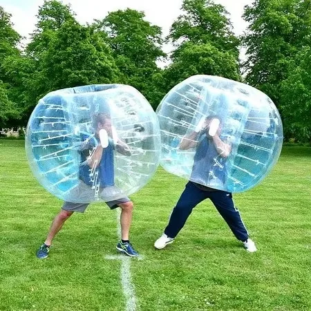 Ballon de Zorb à bulles d'air pour adultes, ballon de pare-chocs gonflable, ballon de football à vendre, 0.8mm, PVC, 1.7m, 2 pièces