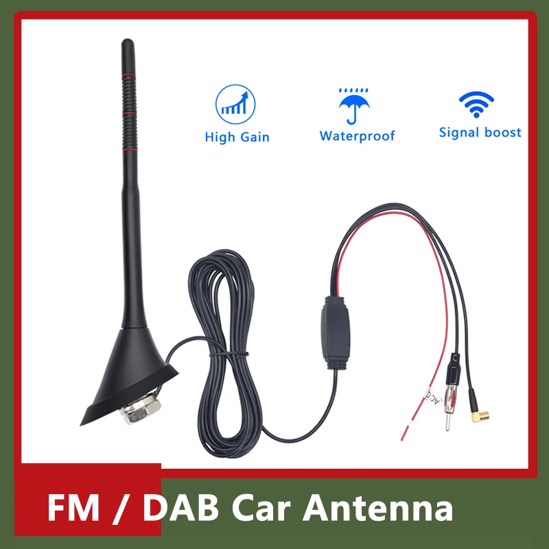 

Shark Fin Auto Aerial For Audi/VW/Seat/Skoda Car Style Radio Black Antenna DAB FM Roof Ceiling Navigation Sport Style Car Radio